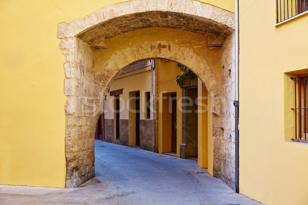 Valencia Portal Bogen Gebäude Kunst Urlaub Stock foto © lunamarina