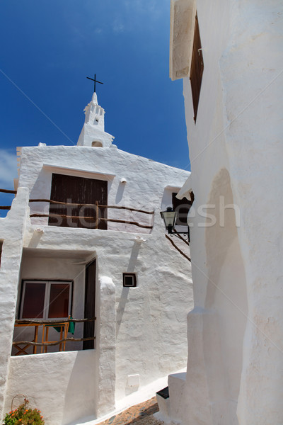 Binibequer Vell in Menorca Binibeca white village Sant Lluis Stock photo © lunamarina