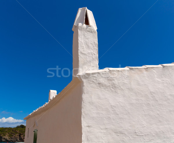 Menorca Es Grau white house chimney detail in Balearics Stock photo © lunamarina