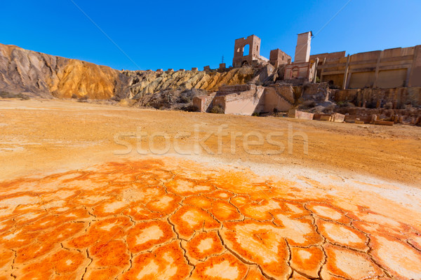Vieux mine Espagne acide sécher lac [[stock_photo]] © lunamarina