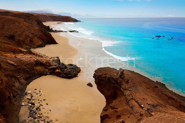 La praia canárias céu água paisagem Foto stock © lunamarina