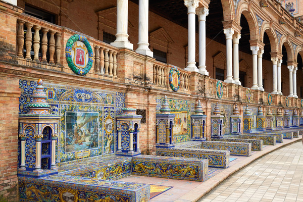 Seville Sevilla Plaza de Espana Andalusia Spain Stock photo © lunamarina