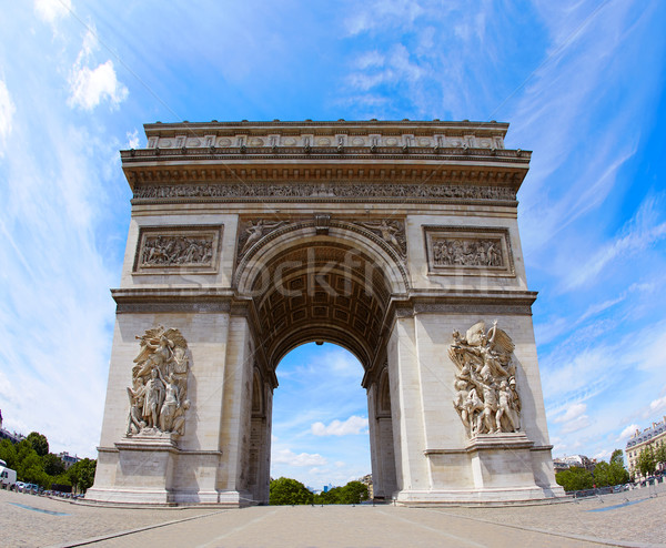 Arc de Triomphe in Paris Arch of Triumph Stock photo © lunamarina