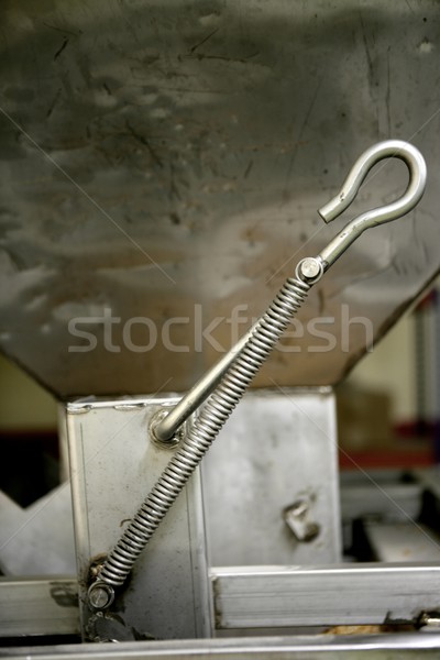 Industrial equipment, steel lever and spring Stock photo © lunamarina