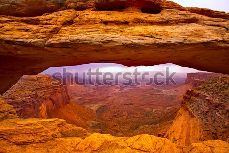 Stock photo: Mesa Arch in Canyonlands National Park Utah USA