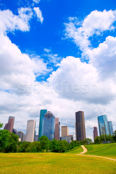 Houston Texas orizont modern Blue Sky vedere Imagine de stoc © lunamarina