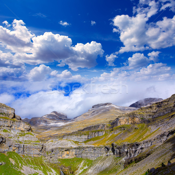 Monte Perdido Valle de Ordesa in Soaso circus Pyrenees Huesca Stock photo © lunamarina