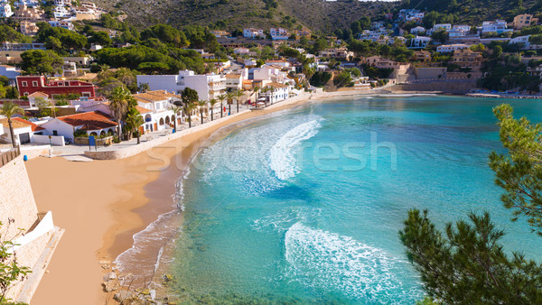 Moraira playa el Portet beach in Mediterranean Alicante Stock photo © lunamarina