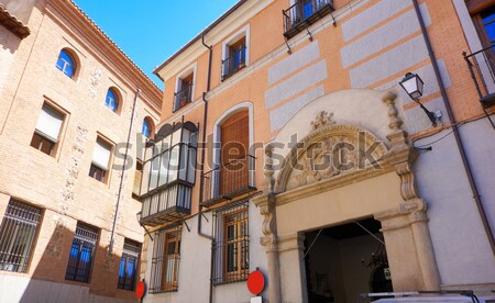 Zaragoza city Spain Alfonso I street coloful building Stock photo © lunamarina