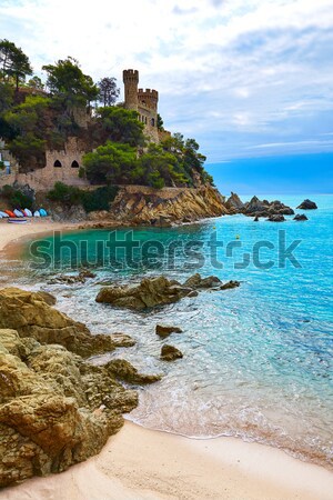 Lloret de Mar Castell Plaja at Sa Caleta beach Stock photo © lunamarina