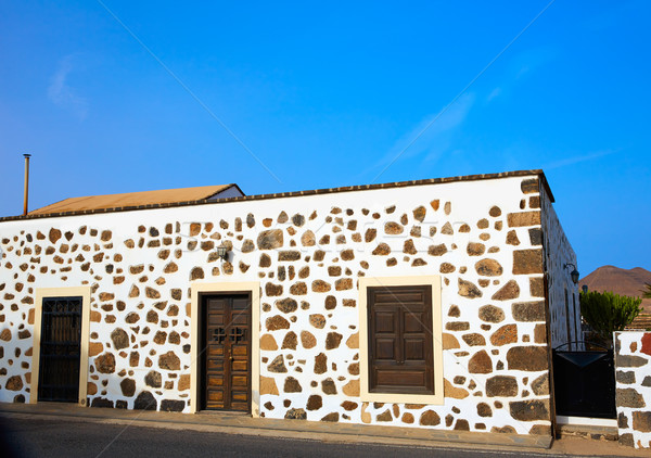 Fuerteventura house in Lajares Canary Islands Stock photo © lunamarina