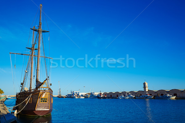 Kikötő promenád mediterrán Valencia Spanyolország tengerpart Stock fotó © lunamarina