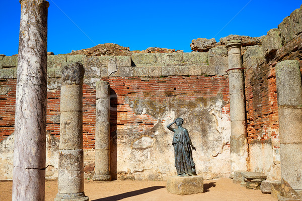 Roman Amphitheater Spanien Gebäude Stadt Stock foto © lunamarina