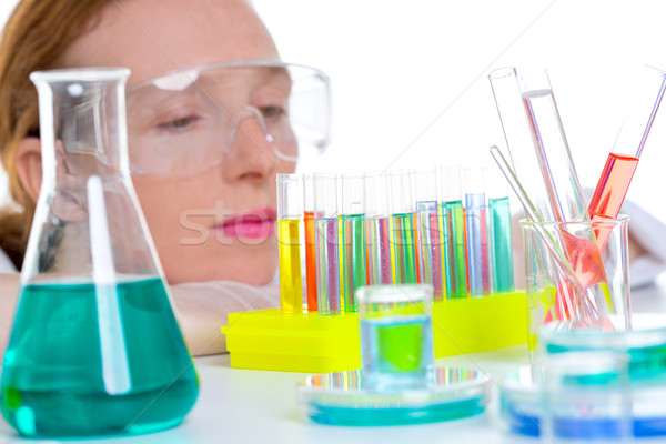 Сток-фото: химического · лаборатория · ученого · женщину · испытание · Трубы