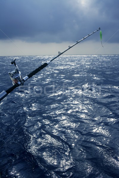 Angler boat big game fishing in saltwater Stock photo © lunamarina