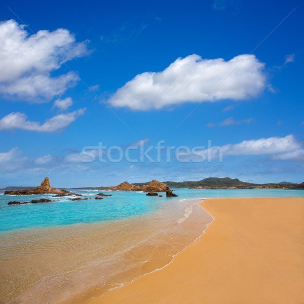 Cala Pregonda in Menorca at Balearic islands Stock photo © lunamarina
