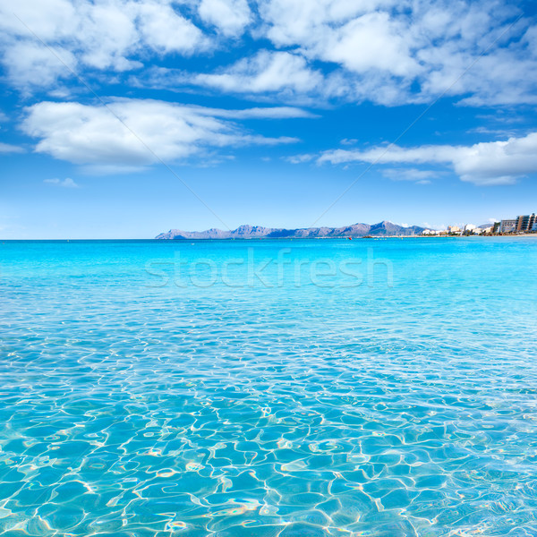 Mallorca Can Picafort beach in alcudia bay Majorca Stock photo © lunamarina