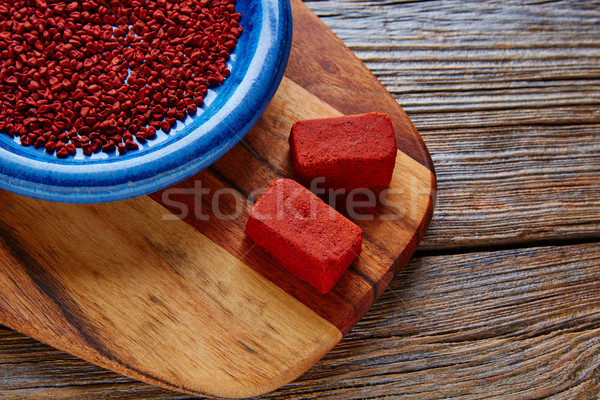 Achiote seasoning annatto seed Mexico popular Stock photo © lunamarina
