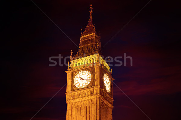 Big Ben Uhr Turm London england Stadt Stock foto © lunamarina