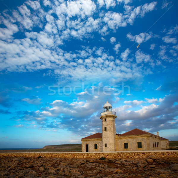 Menorca Punta Nati Faro lighthouse Balearic Islands Stock photo © lunamarina
