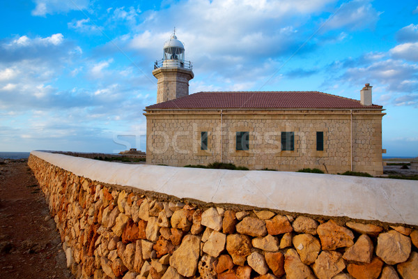 Menorca Punta Nati Faro lighthouse Balearic Islands Stock photo © lunamarina