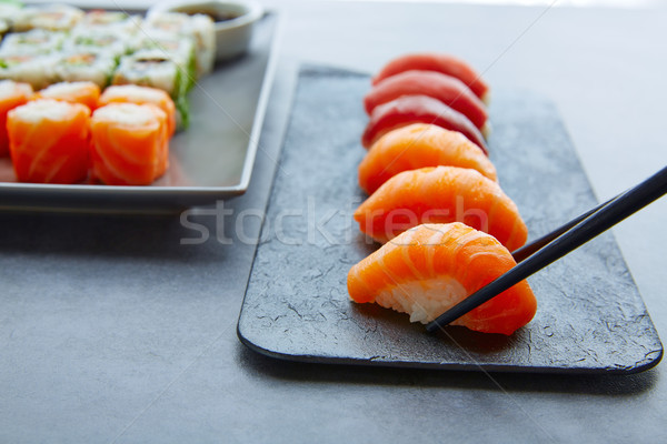 Zdjęcia stock: Sushi · maki · sos · sojowy · wasabi · California · toczyć