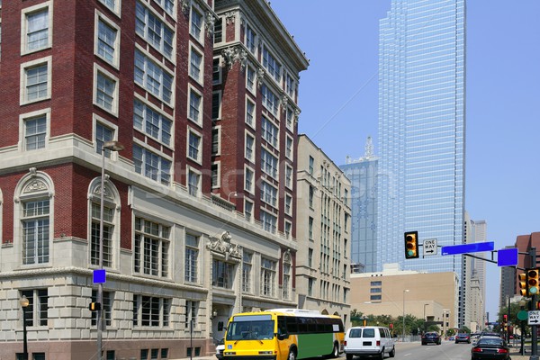 Dallas şehir merkezinde şehir kentsel görmek binalar Stok fotoğraf © lunamarina
