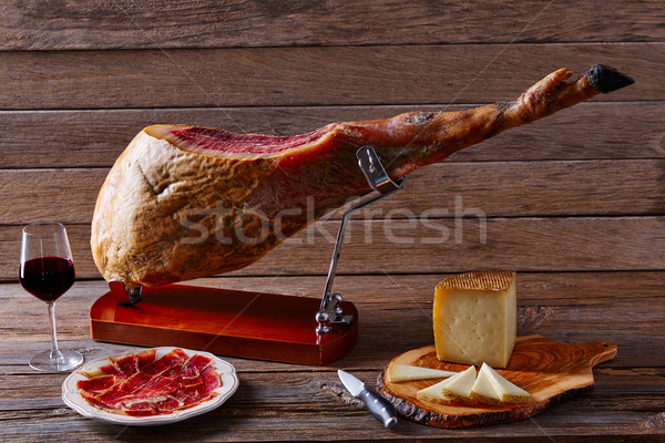 Iberian ham pata negra from Spain Stock photo © lunamarina