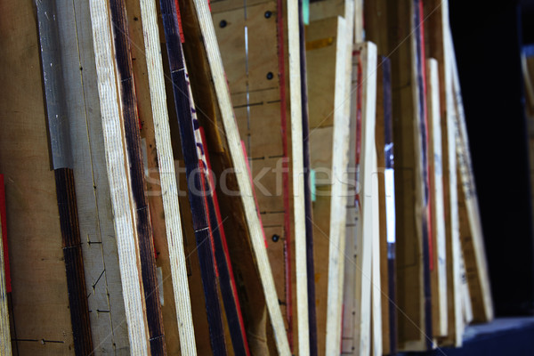 Papier machine bois bord impression [[stock_photo]] © lunamarina