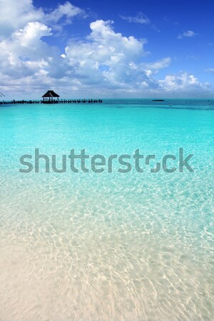 Formentera beach illetas white sand turquoise water Stock photo © lunamarina