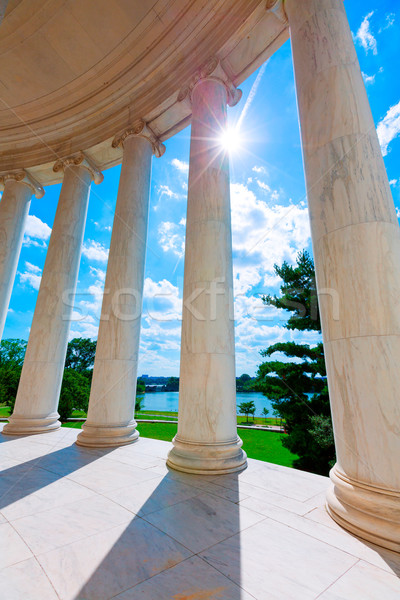 Washington DC USA gebouw stad Blauw reizen Stockfoto © lunamarina