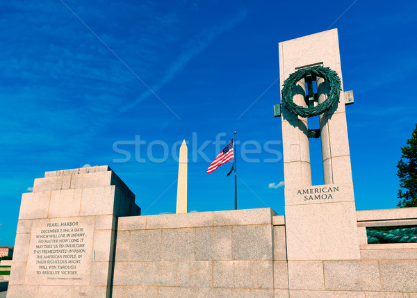 World War II Memorial in washington DC USA at National Mall Stock photo © lunamarina