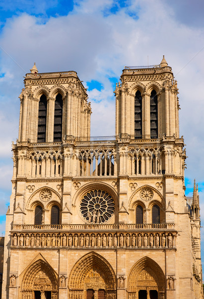 Catedral de Notre Dame París Francia francés gótico arquitectura Foto stock © lunamarina