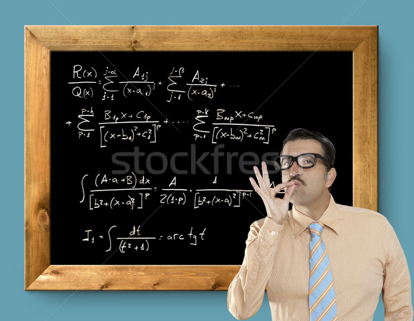 mathematical formula genius nerd geek easy resolve Stock photo © lunamarina