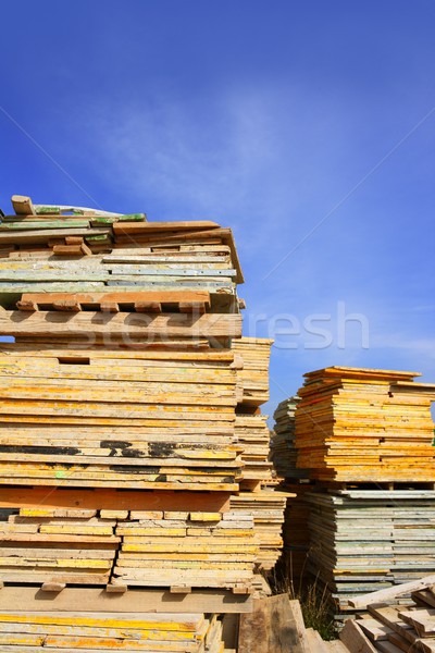 formwork shuttering wood board stacked Stock photo © lunamarina