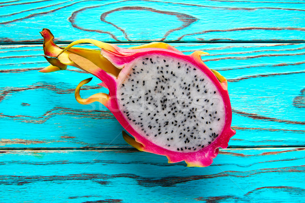 Stock photo: Pitaya dragon fruit in pink cutted
