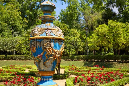 Foto stock: Parque · jardins · Espanha · andaluzia · primavera · edifício