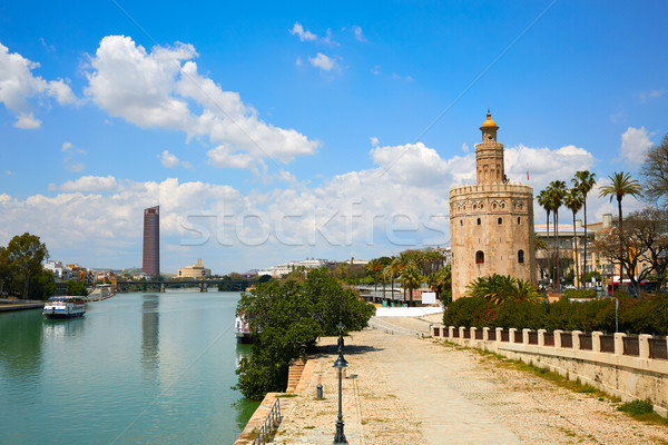 Seville Torre del Oro tower in Sevilla Andalusia Stock photo © lunamarina