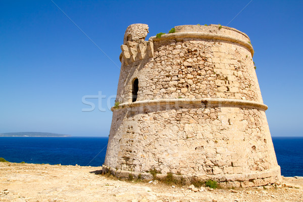 Torre des Garrovet in Babaria Cape Formentera Stock photo © lunamarina