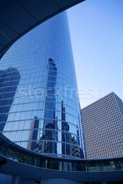 Houston Texas niebieski budynków wieżowiec miasta Zdjęcia stock © lunamarina
