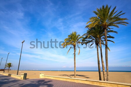 Valencia tengerpart Spanyolország mediterrán tenger víz Stock fotó © lunamarina