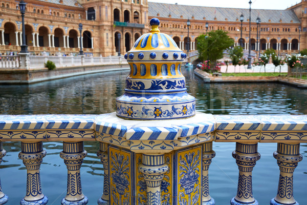 Spania ceramică pătrat constructii călători arhitectură Imagine de stoc © lunamarina