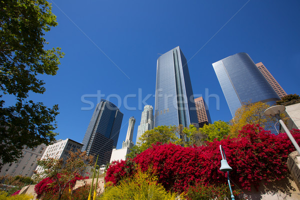 Los Angeles la centrum Hill ulicy wieżowce Zdjęcia stock © lunamarina