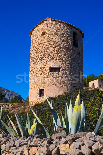 Javea denia San antonio Cape old windmills masonry structure Stock photo © lunamarina