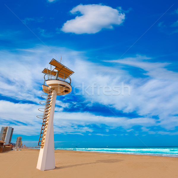 Манга пляж Испания воды облака Сток-фото © lunamarina