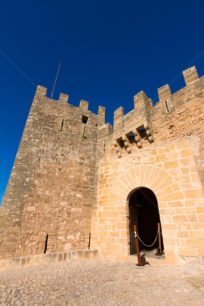Сток-фото: замок · Майорка · острове · Испания · здании · двери