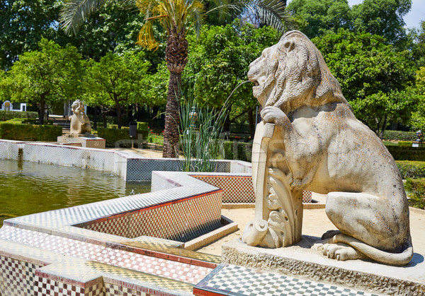 ストックフォト: 公園 · 庭園 · スペイン · アンダルシア · 建物 · 市