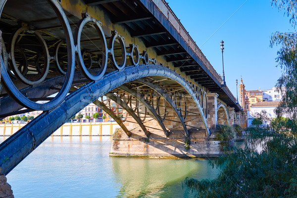 Puente Isabel II bridge in Triana Seville Andalusia Stock photo © lunamarina