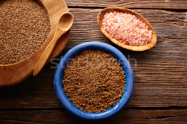 Sesame seeds gomasio seasoning ingredients Stock photo © lunamarina