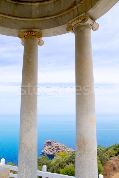 es Galliner gazebo in Son Marroig over Majorca sea Stock photo © lunamarina